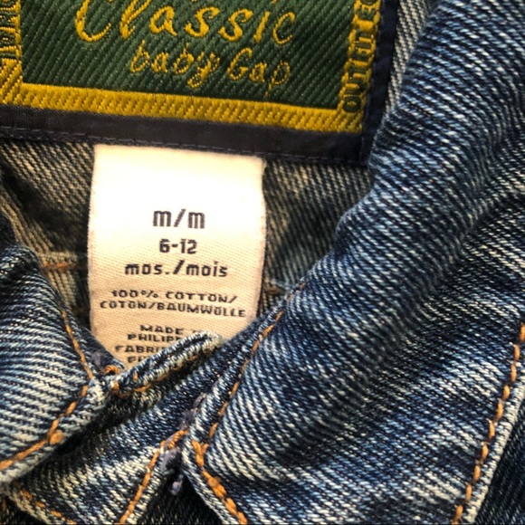 Vintage GAP (1990) denim jacket size 6-12 months - Picture 2 of 3